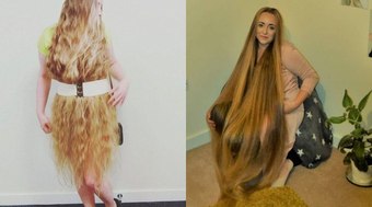 Rapunzel? Polonesa tem cabelo maior que sua altura e faz sucesso