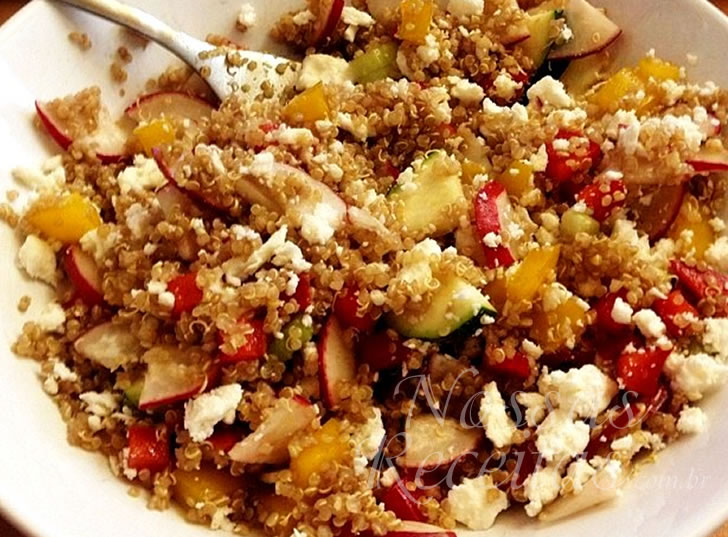 Receita de Salada de quinoa com legumes